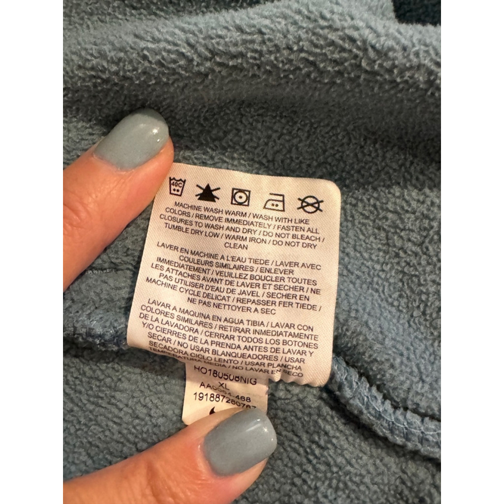 Nike Women's Light Blue Hooded Fleece Jacket - Size XL - Picture 9 of 9